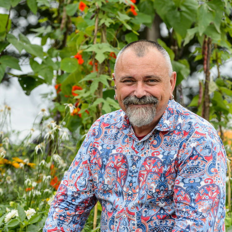 Celebrity gardener David Hurrion at BBC Gardeners' World Live