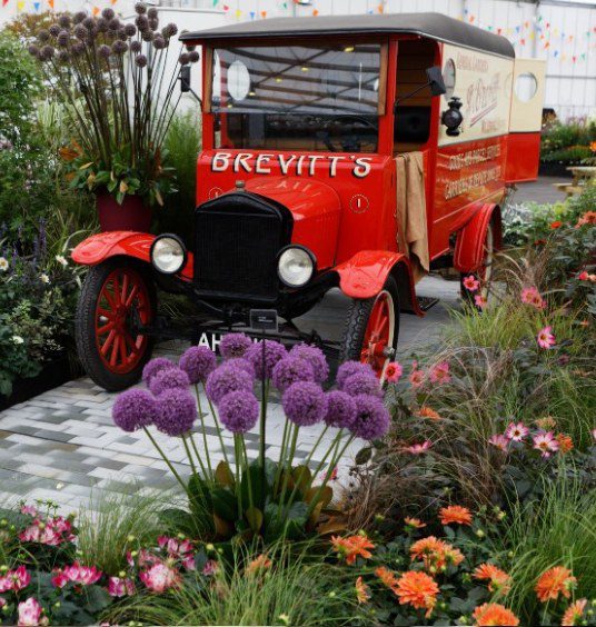 Floral marquee display at BBC Gardeners' World Live 2021